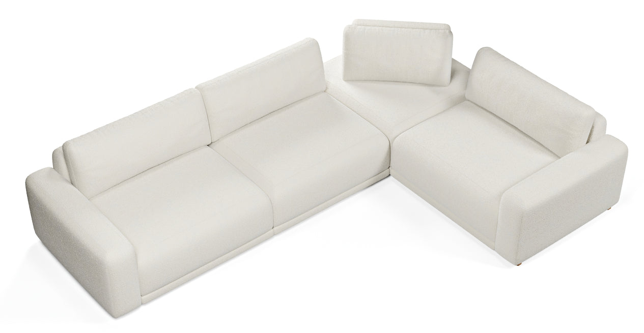 Carle 339 x 234 Sektional Doppelarm - Naturgewebe