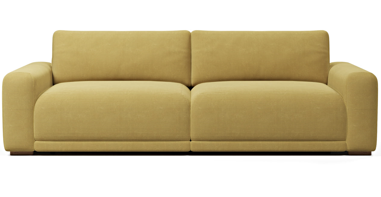 Carle 3-Sitzer Doppelarm - Cord Velours