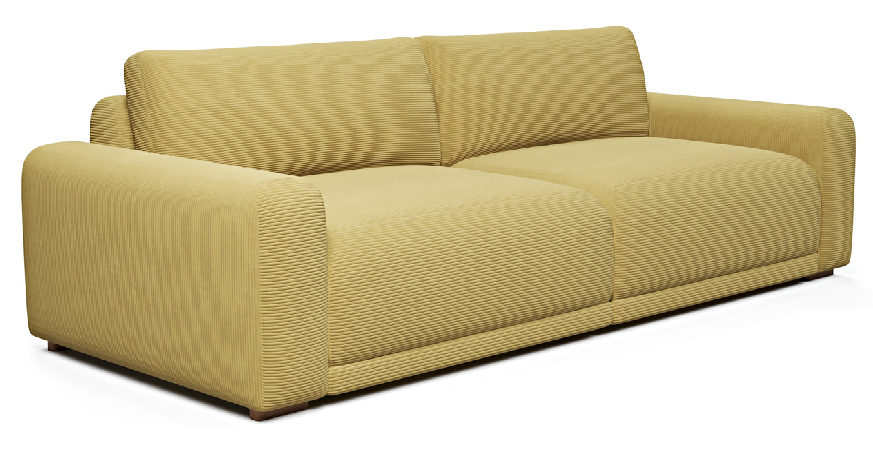 Carle 3-Sitzer Doppelarm - Cord Velours