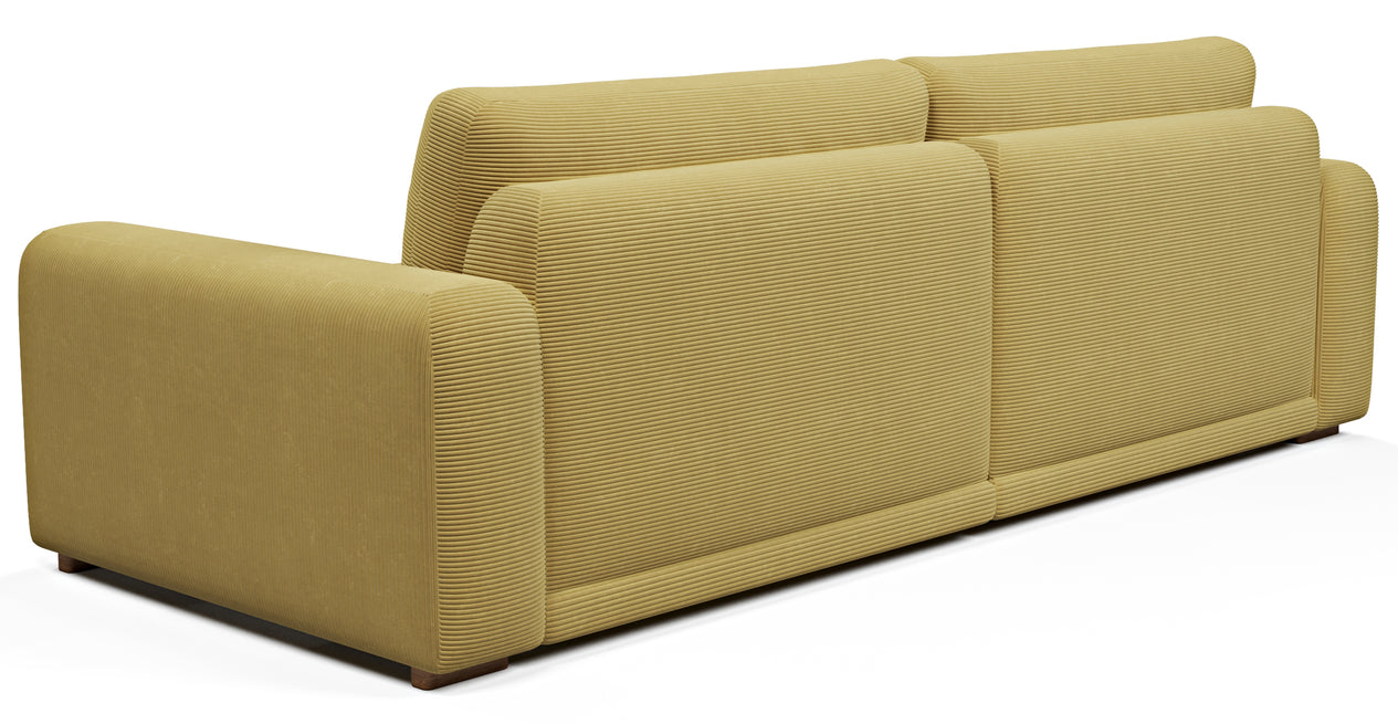 Carle 3-Sitzer Doppelarm - Cord Velours