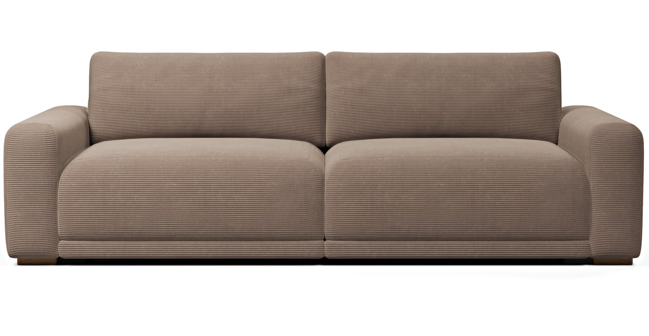 Carle 3-Sitzer Doppelarm - Cord Velours