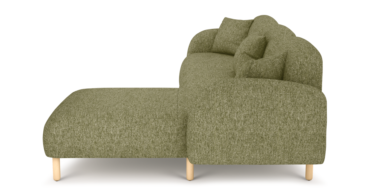 Brood 304 x 168 Sektional Holzbein - Naturgewebe
