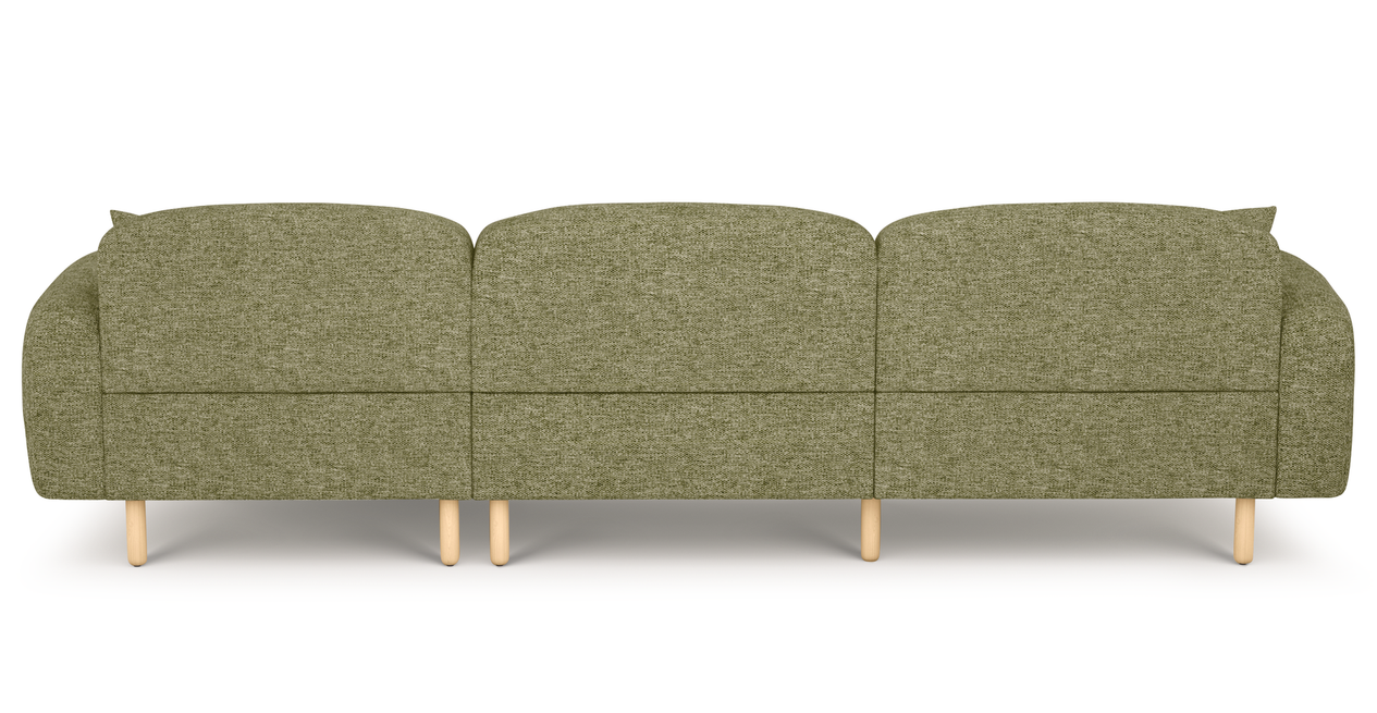 Brood 304 x 168 Sektional Holzbein - Naturgewebe