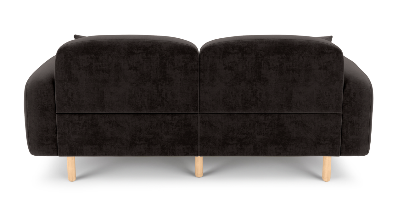 Brood 2-Sitzer Sofa Holzbein - Samt