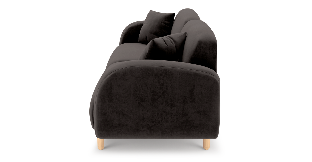 Brood 3-Sitzer Sofa Holzbein - Samt