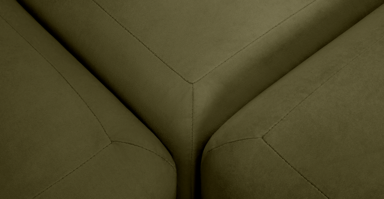 Carle Mega Sofa Ohne Arm und Hocker - Samt
