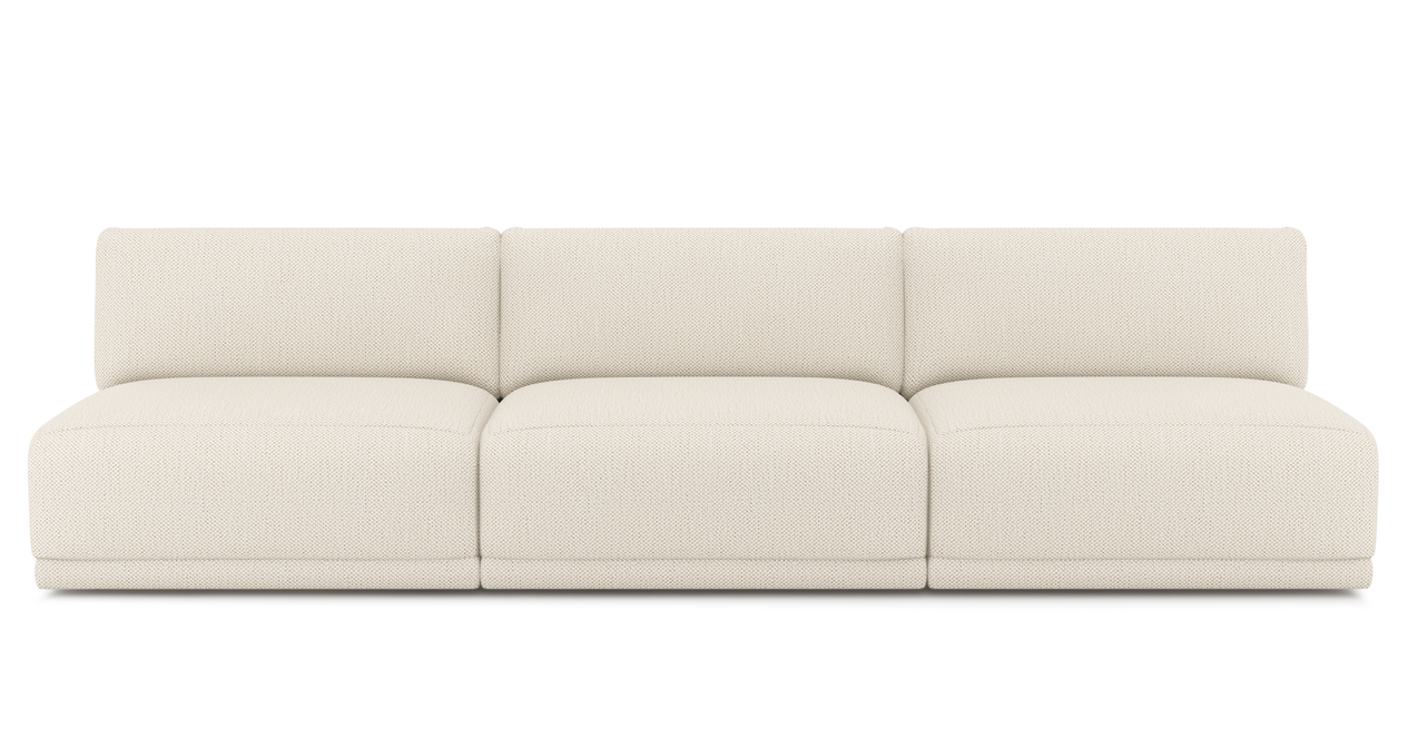 Carle Mega Sofa Ohne Armlehne - Naturgewebe