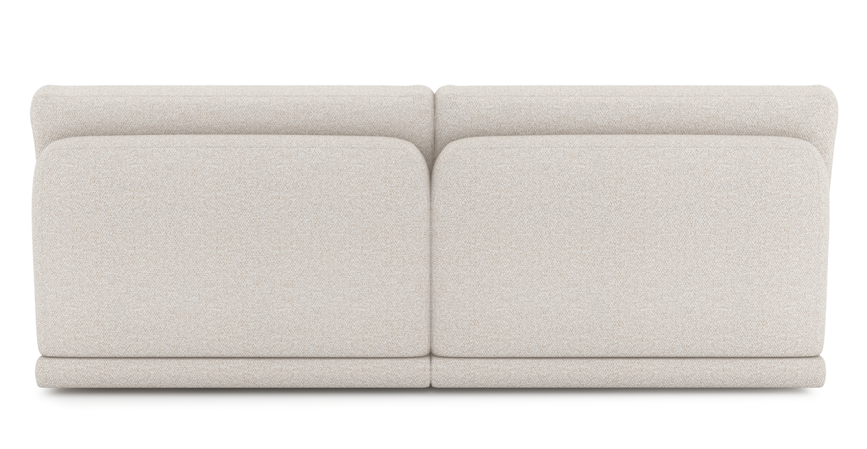 Carle 3-Sitzer Ohne Arm und Hocker - Bouclé