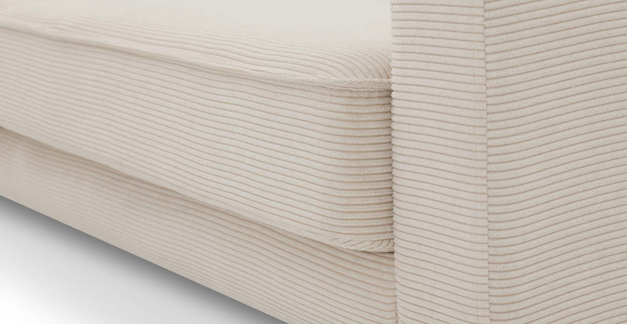 Klem Slim 231 x 231 Sektional Holzbein - Cord Velours