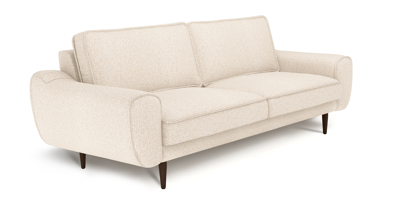 Klem 3-Sitzer Sofa Holzbein - Bouclé