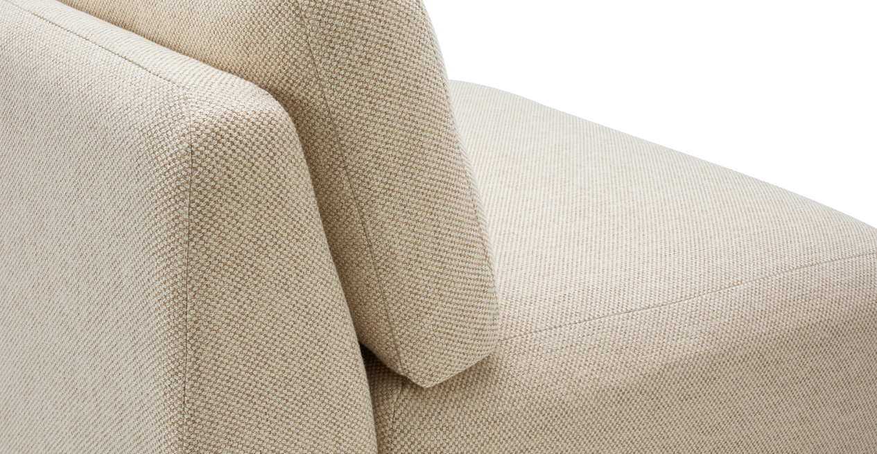 Carle Mega Sofa Ohne Armlehne - Naturgewebe