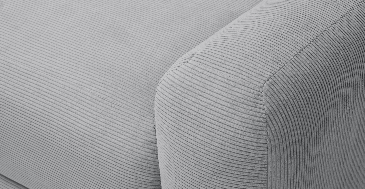 Carle 3-Sitzer mit Rechter Armlehne - Cord Velours