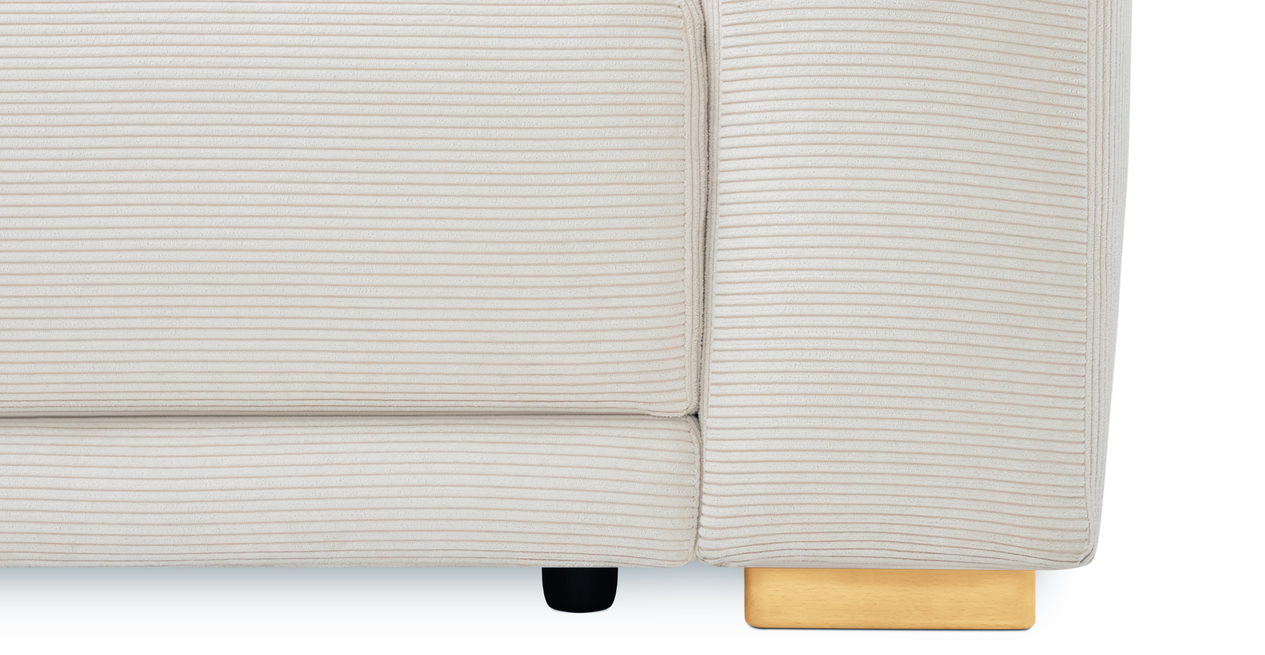 Carle 3-Sitzer mit Rechter Armlehne - Cord Velours