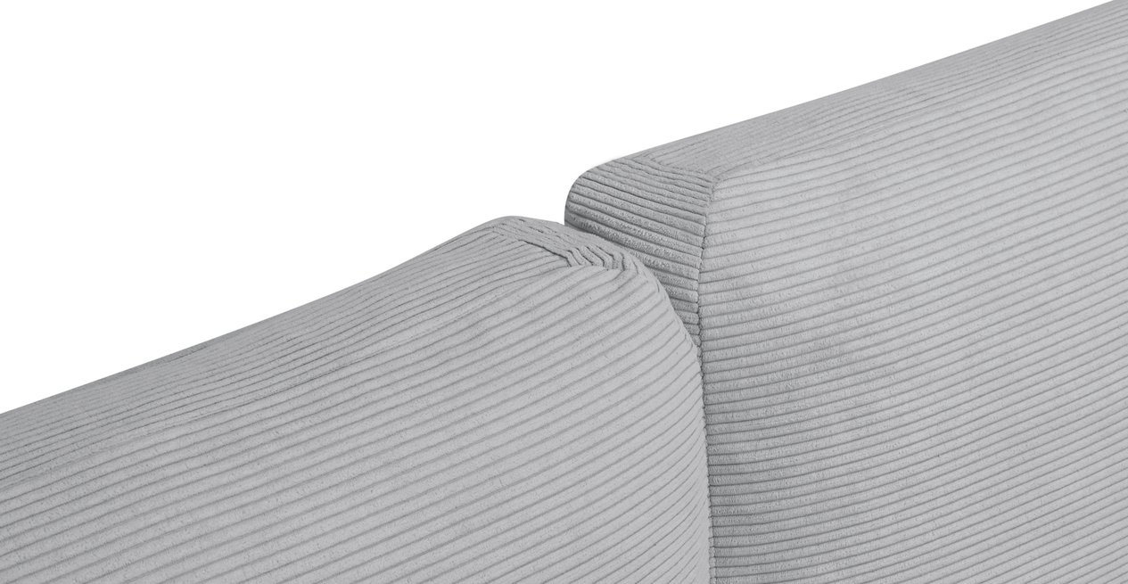 Carle 3-Sitzer mit Rechter Armlehne - Cord Velours
