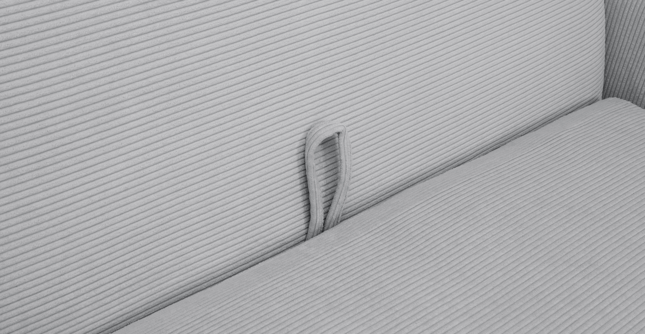 Carle 3-Sitzer mit Rechter Armlehne - Cord Velours