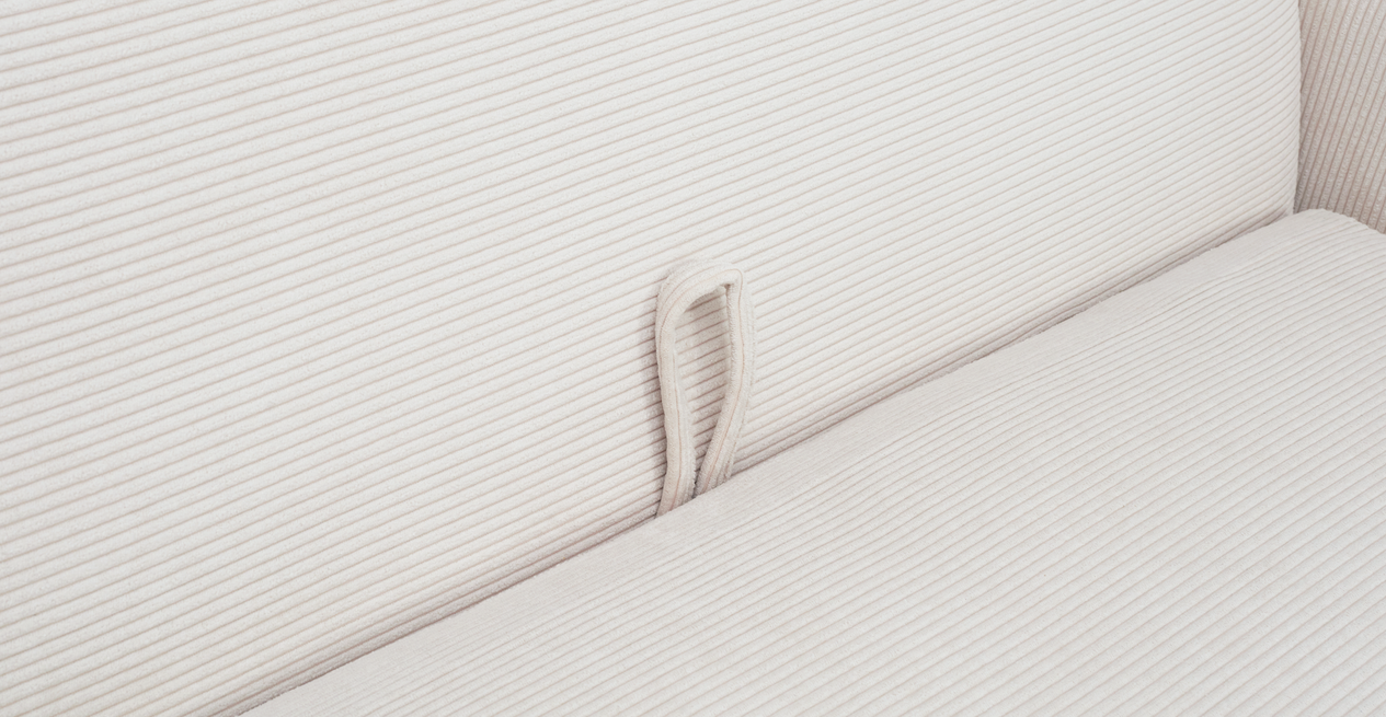 Carle 3-Sitzer mit Rechter Armlehne - Cord Velours