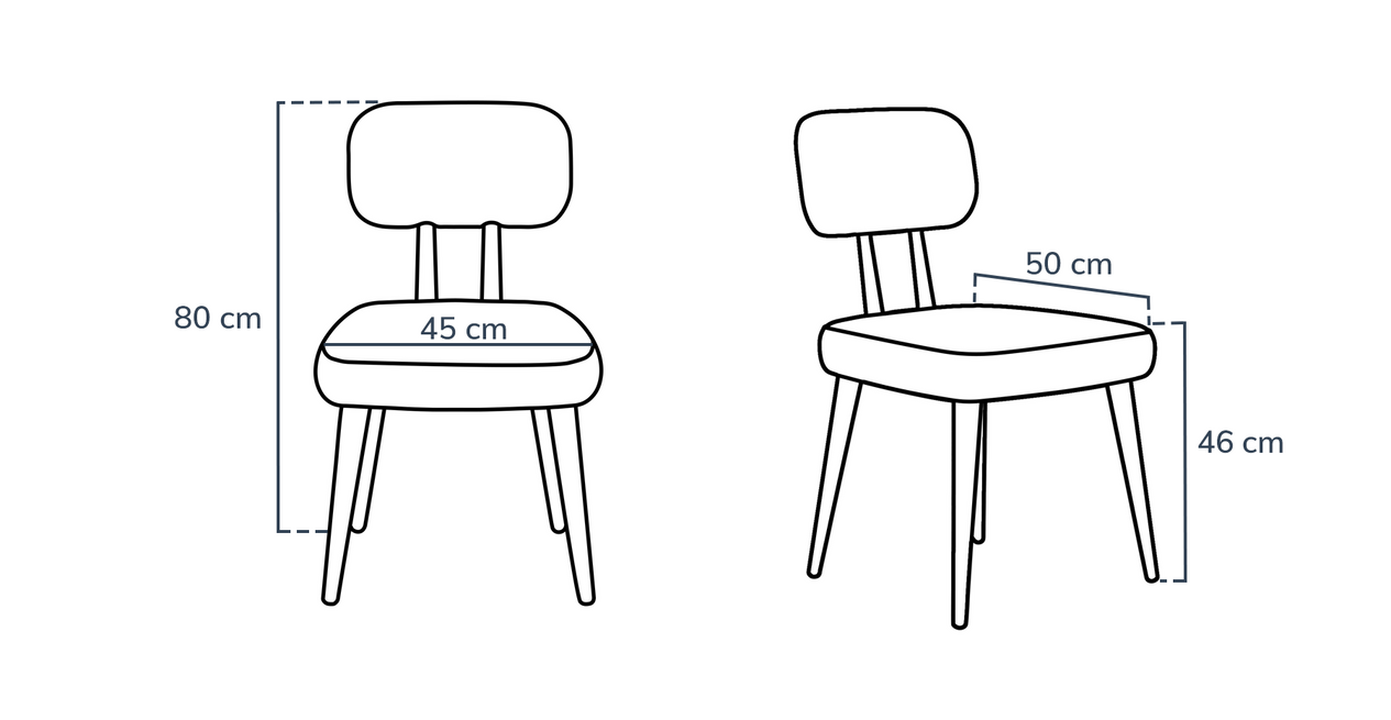 Roa Stuhl 6er-Set - Bouclé