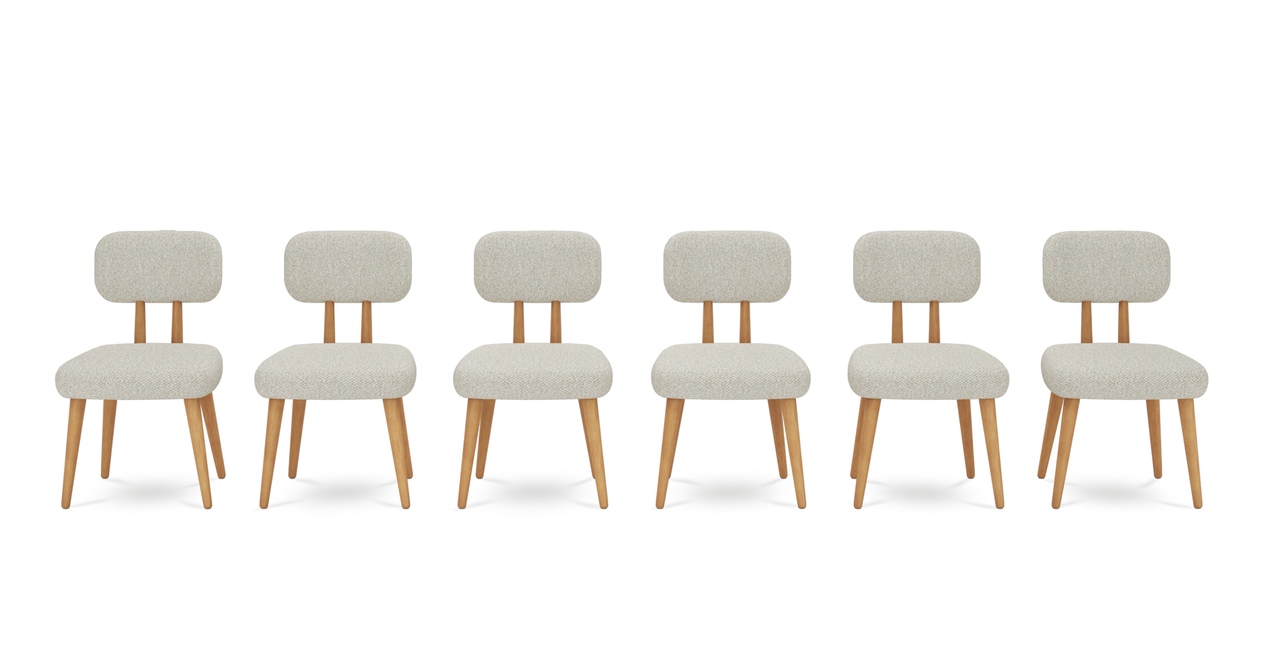 Roa Stuhl 6er-Set - Bouclé
