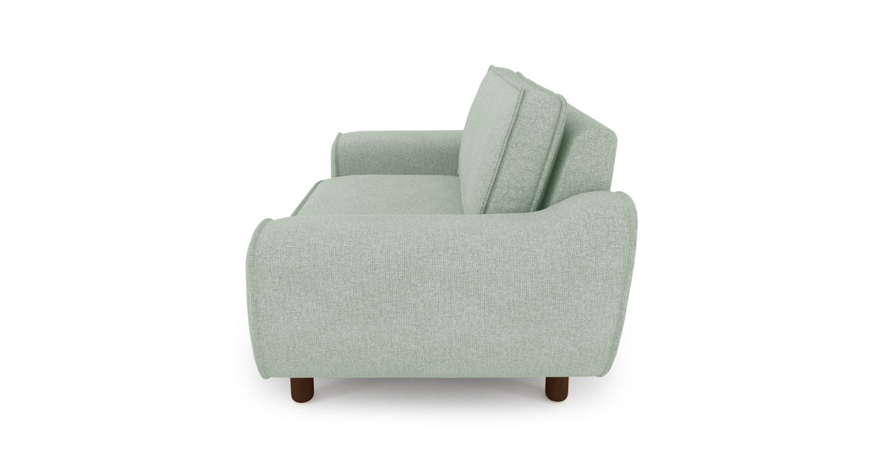 Klem Loveseat Zylindrisch Holzbein - Gewebe