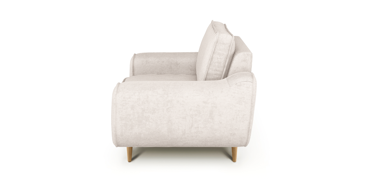Klem Sessel Holzbein - Cord Velours