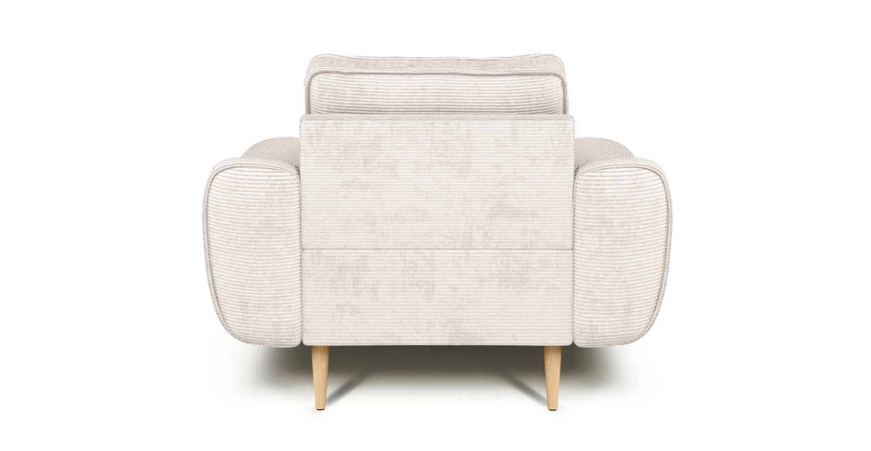 Klem Sessel Holzbein - Cord Velours