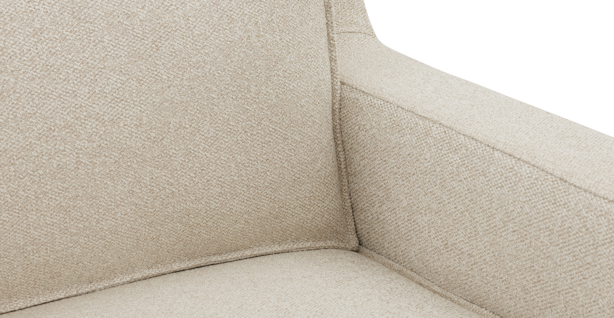 Klem Slim 266 x 171 Sektional Holzbein - Bouclé