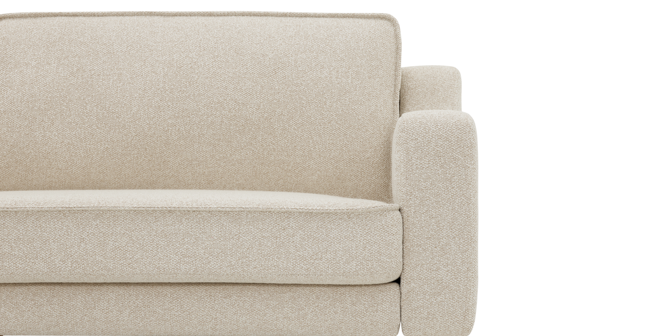 Klem Slim 266 x 171 Sektional Holzbein - Bouclé