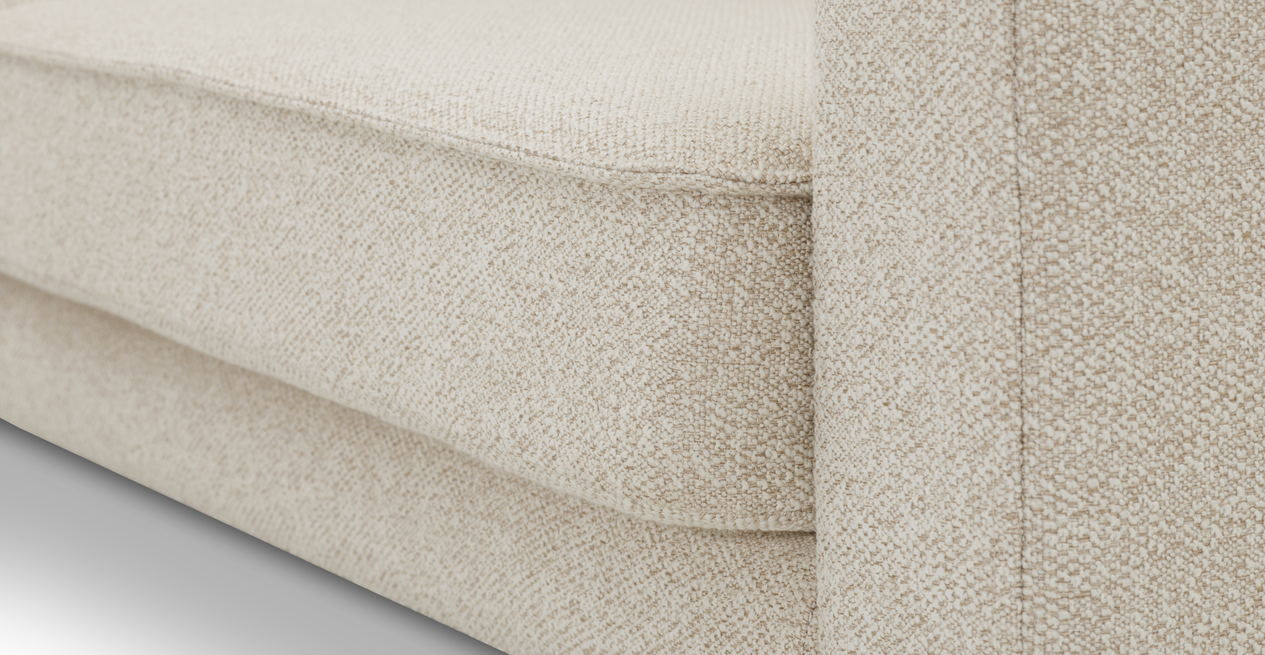 Klem Slim 266 x 171 Sektional Holzbein - Bouclé