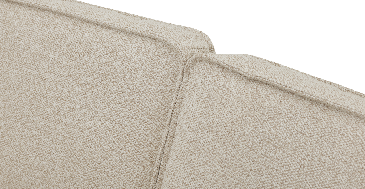 Klem Slim 266 x 171 Sektional Holzbein - Bouclé