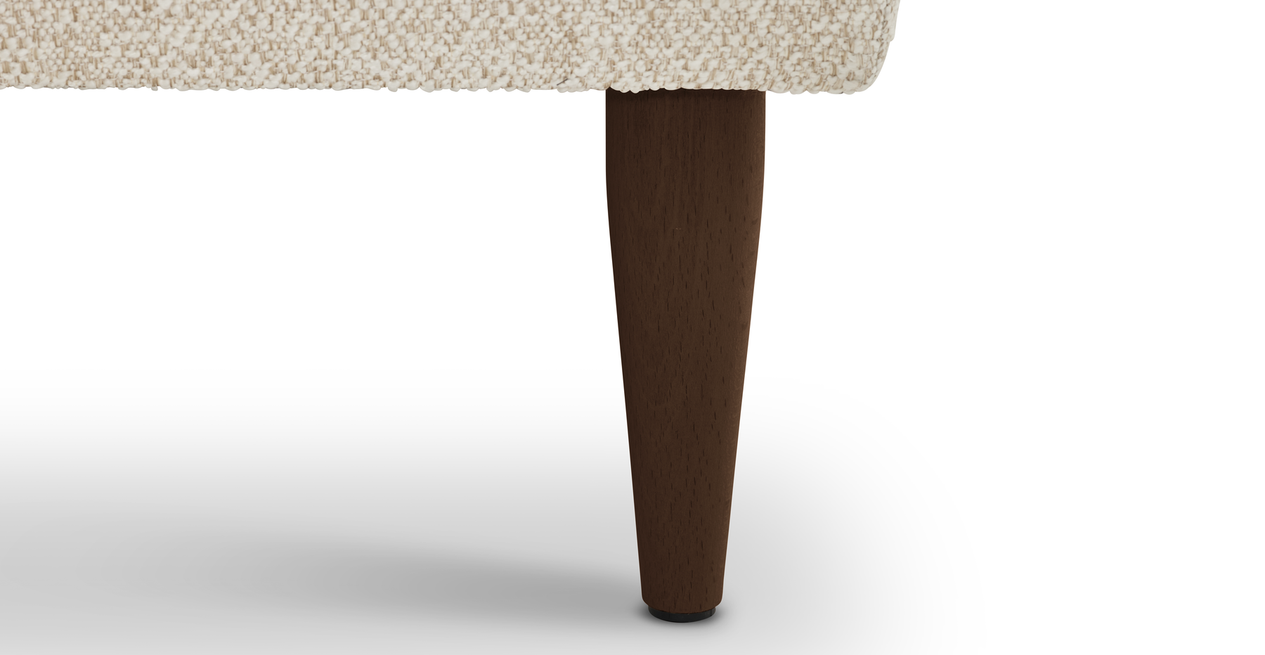 Klem Hocker Holzbein - Bouclé