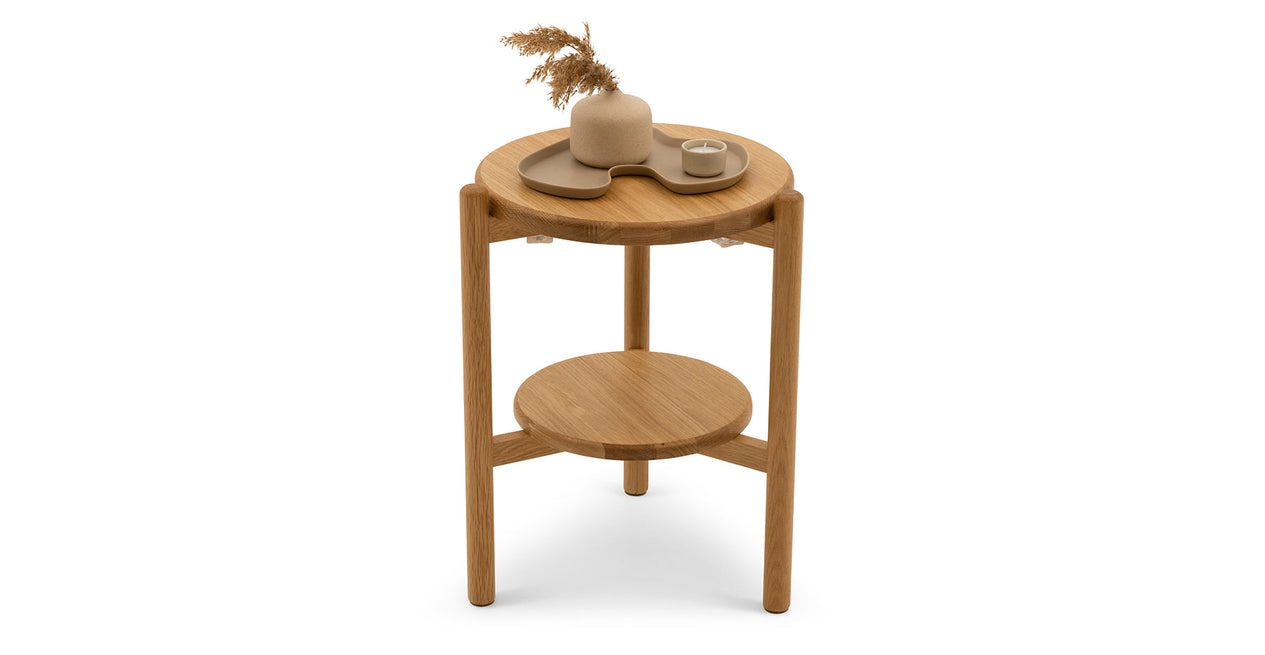 Norac Massiver Eichen Dreier-Set Couchtisch