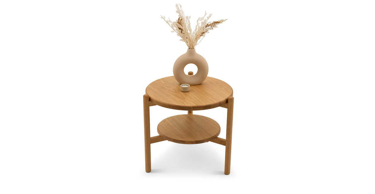 Norac Massiver Eichen Dreier-Set Couchtisch