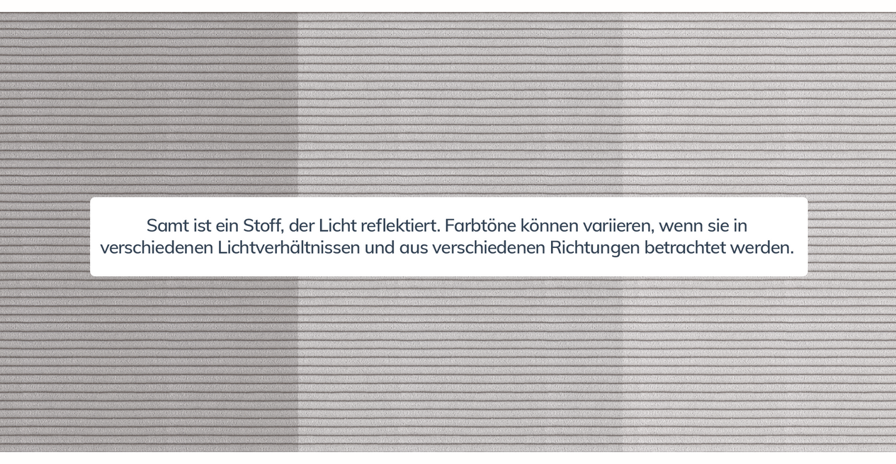 Klem Slim 266 x 171 Sektional Zylindrisch Holzbein - Cord Velours