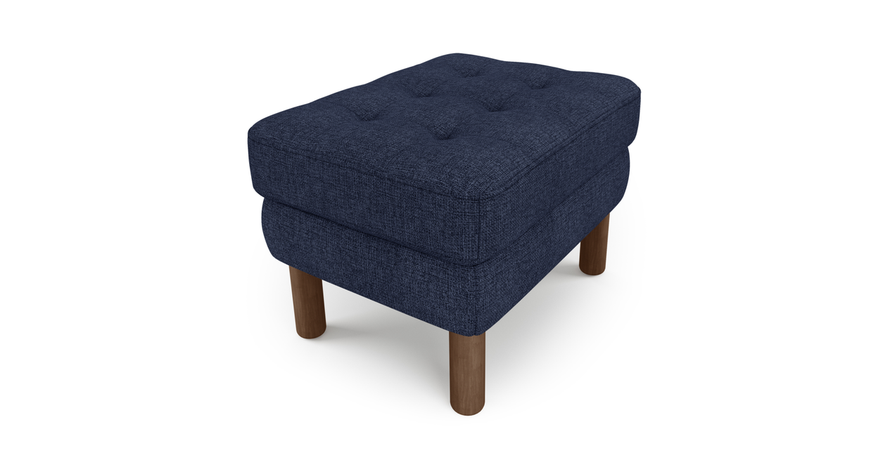 Modsy Hocker Klein Zylindrisch Holzbein - Gewebe