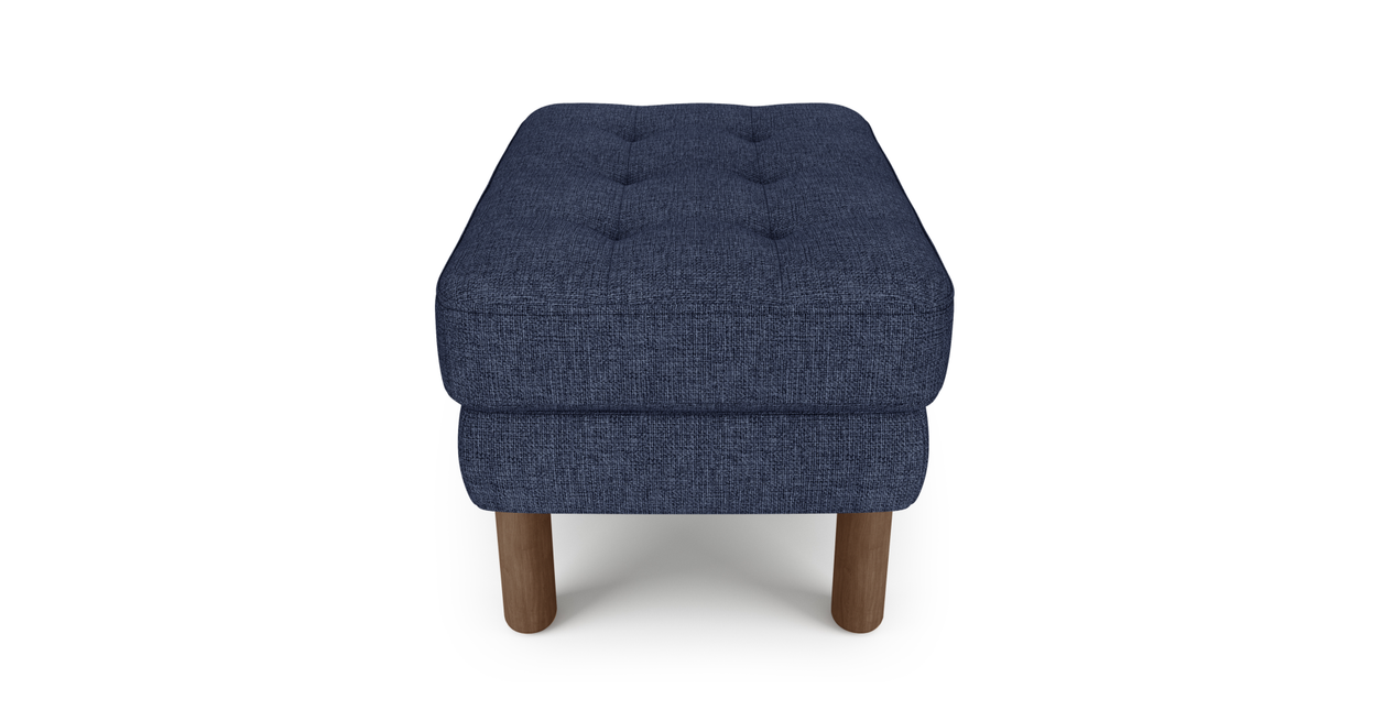 Modsy Hocker Klein Zylindrisch Holzbein - Gewebe